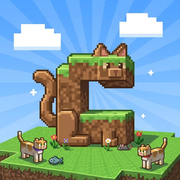 CatCraft Cat Block
